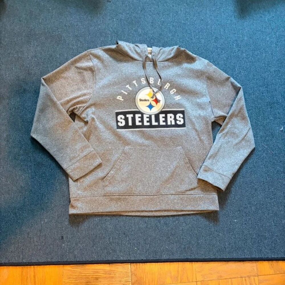 Mens Pittsburgh Steelers Hoodie LG NFL Team Apparel